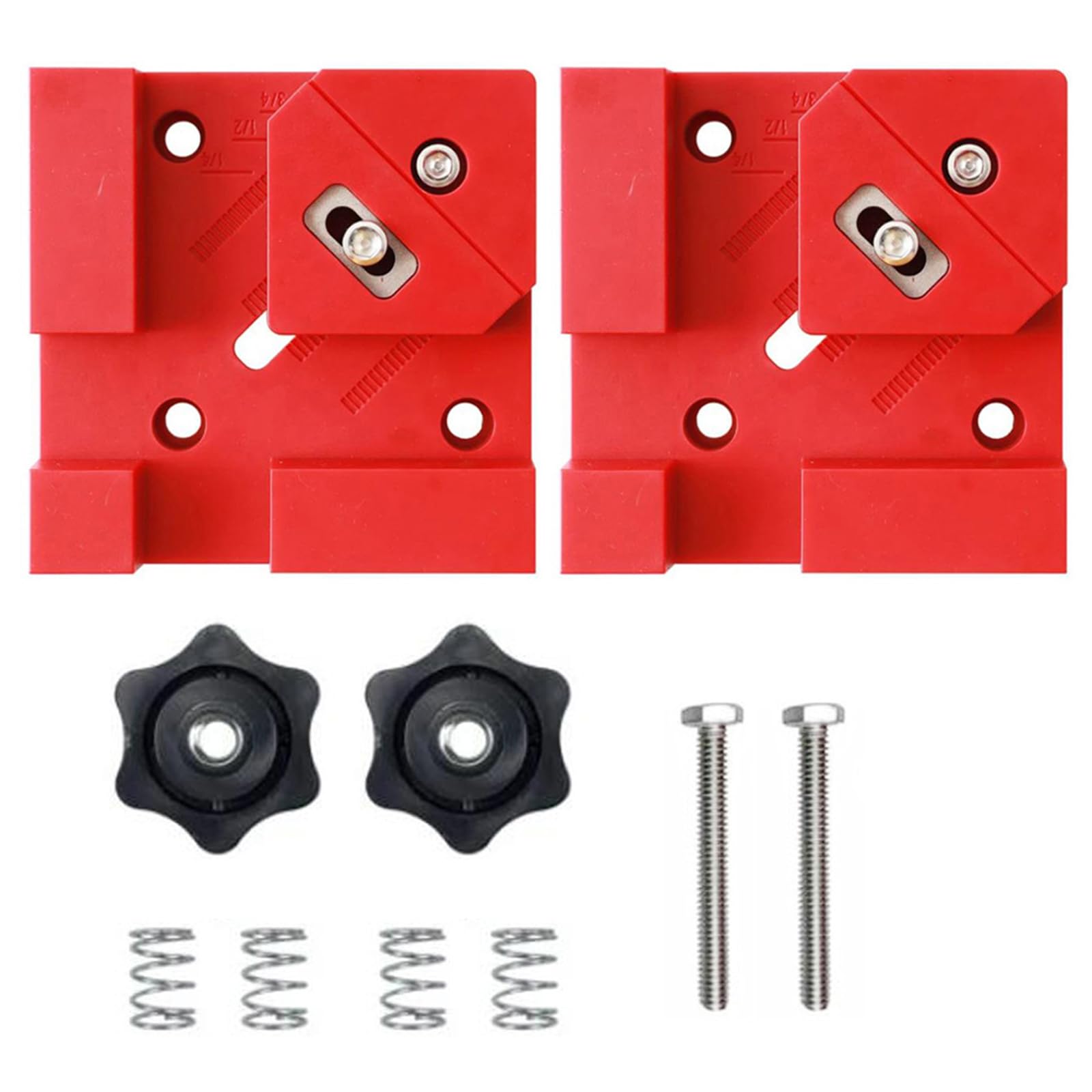 Woedpez Red 2Pieces Wood Clamps Suitable For 90 Degree Joint Alignment And Cabinet Assembly Tight Seamless Crafting Projects Adjustable Wood Clamps For Joints