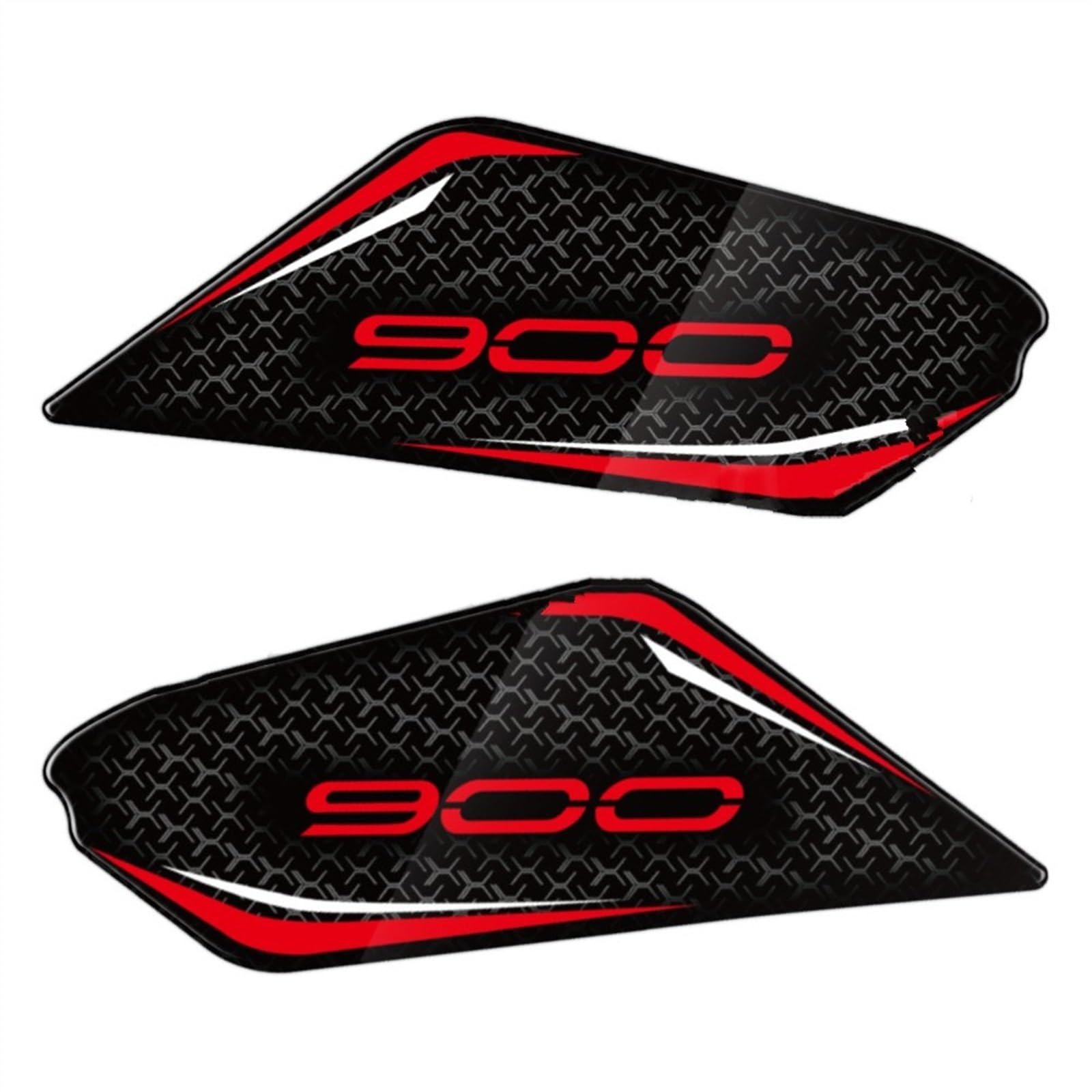 Ysdsls Color7 Motorcycle Protector Racing Tankpad Sticker Fuel Tank Side Pad Fishbone Decals For Kawasaki For Z900 2017-2023(Color7)