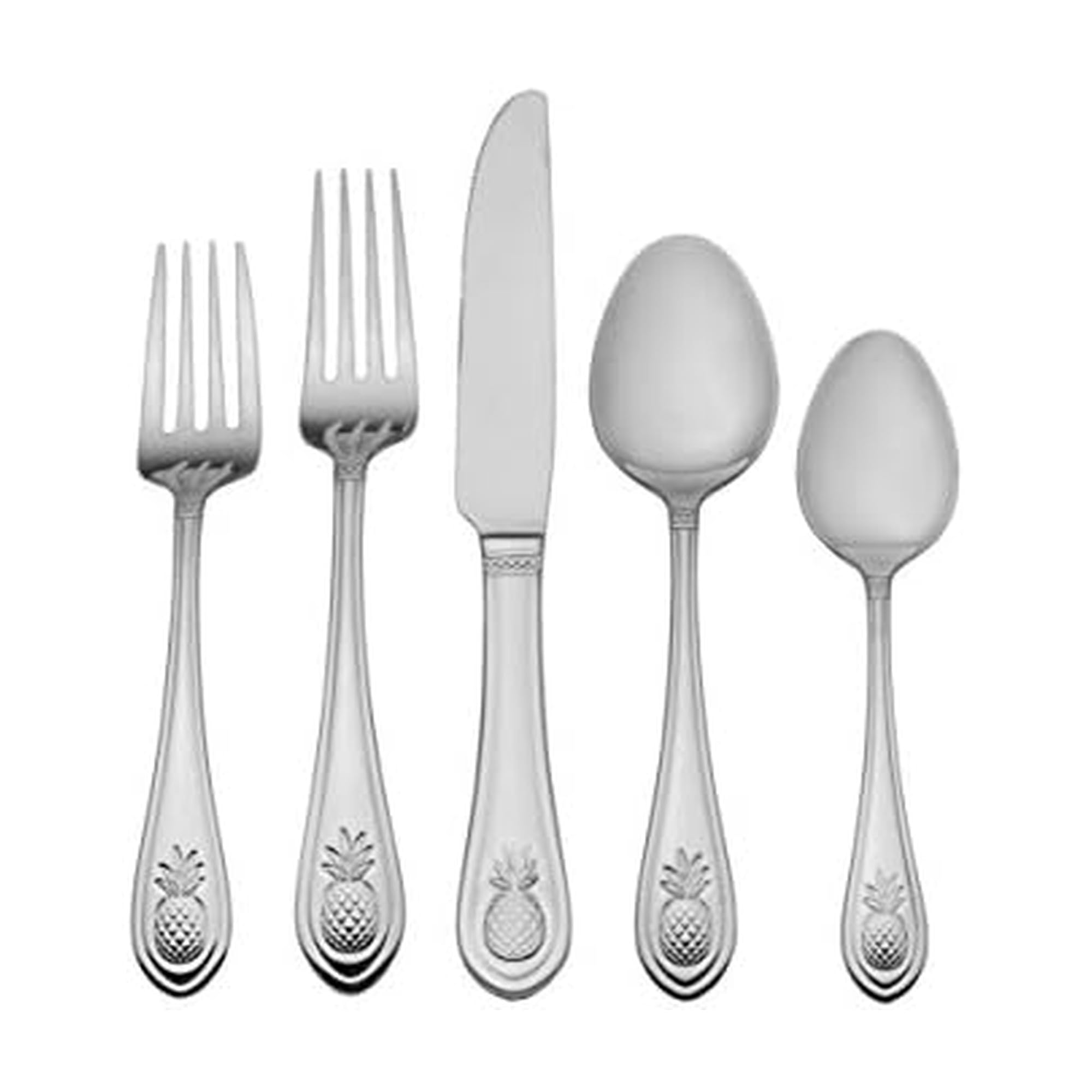 Towle Living Pineapple Delight Flatware Set, One Size, Stainless Steel