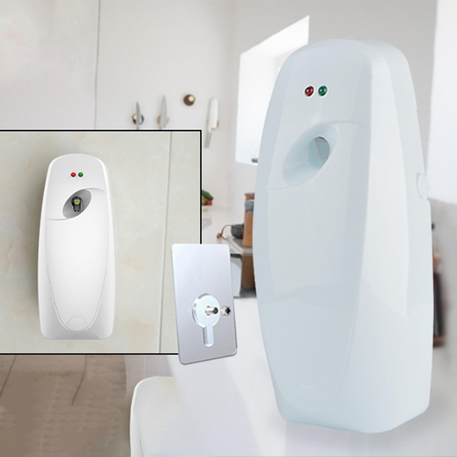 ZYWUOY Ambientador para el hogar, dispensador de, 3 Piezas, Ajustable, Inteligente, con Temporizador, Fragancia automática para Eliminar olores, rociador doméstico