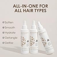 Vista 3 de Purezero 9-in-1 Leave-In Conditioner Spray 6 oz – Multi-Action Hair Treatment for Moisture, Detangling, Frizz Control, Heat Protection, and Shine