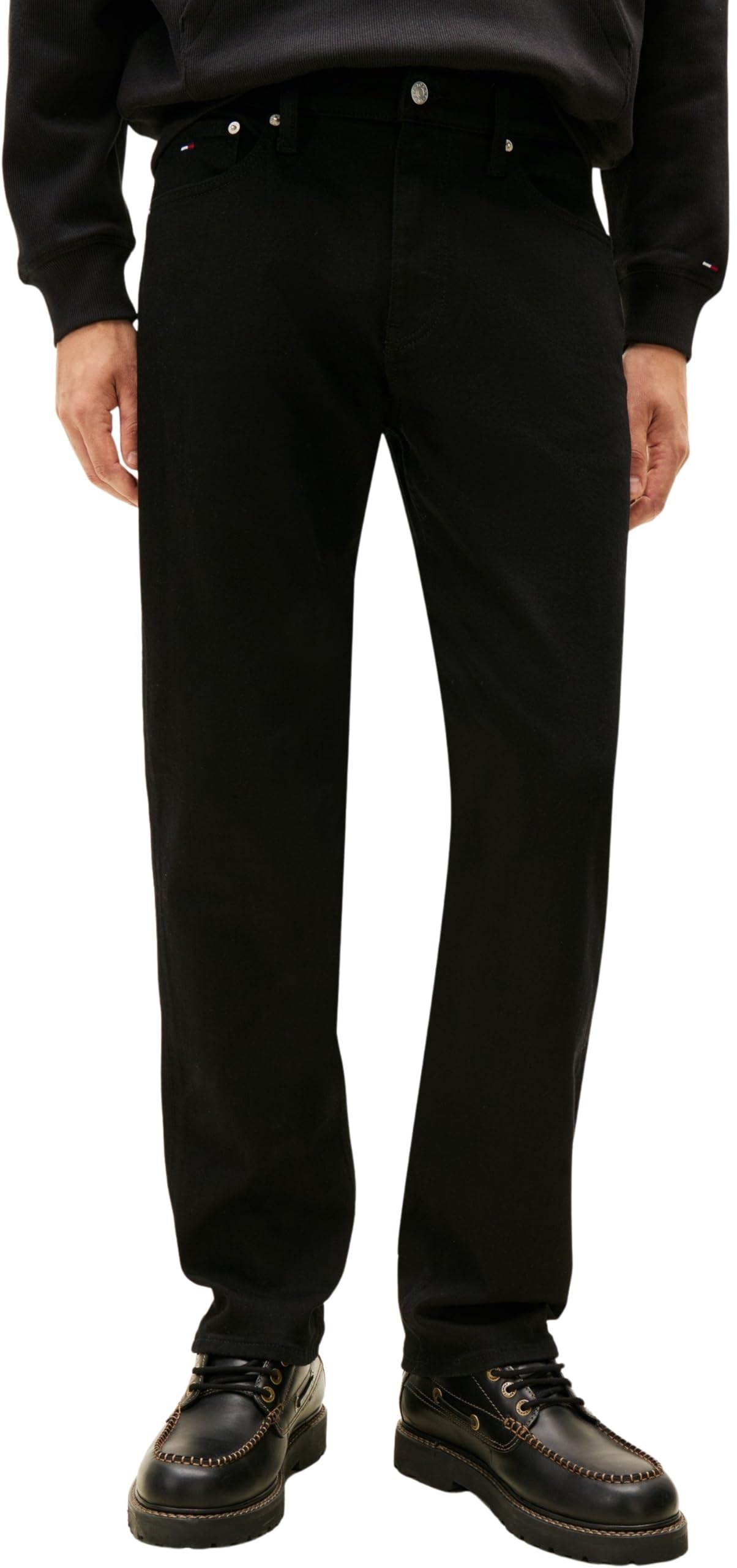 Tommy Jeans Men's Ryan Slim Str Di4187 Dm0Dm22573 Straight, Denim (Denim Black), 30W x 30L