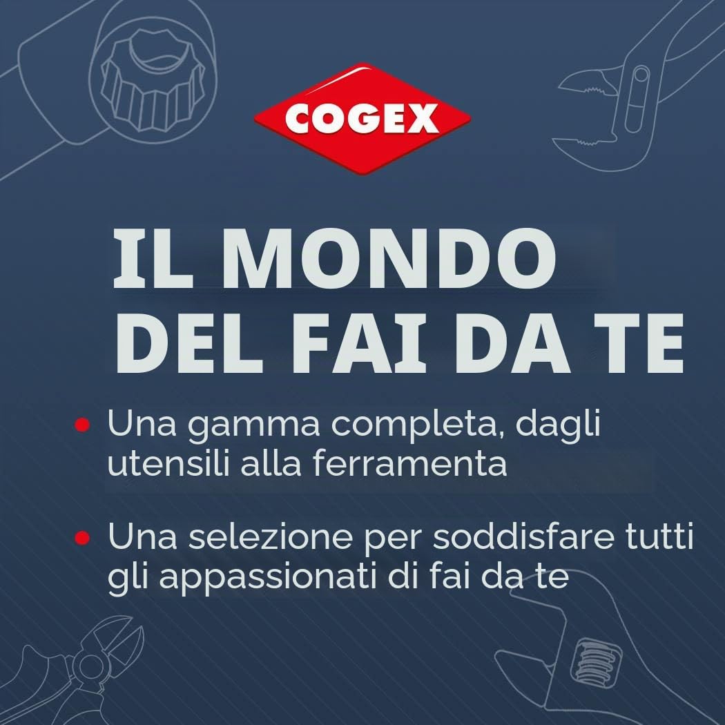 Cogex 64356 - Morsa in acciaio, base girevole