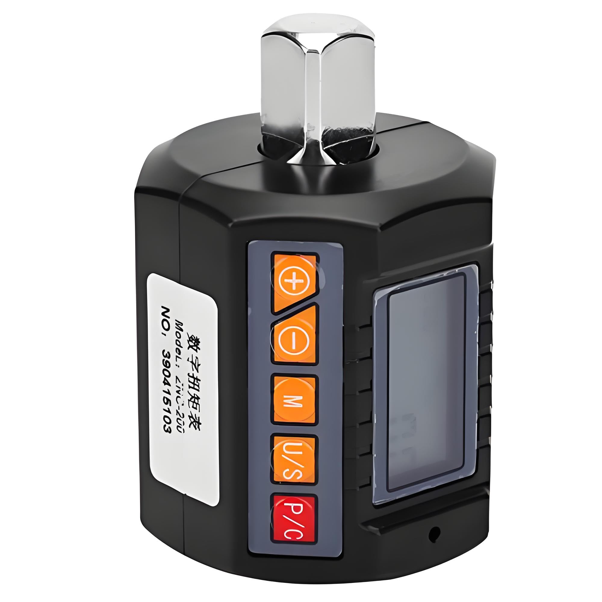 Fafeicy Adattatore Dinamometrico ZNC ‑ 200 Adattatore di Coppia Digitale Elettronico Misuratore di Coppia con Display Digitale Torsiometro Adattatore per Chiave Dinamometrica