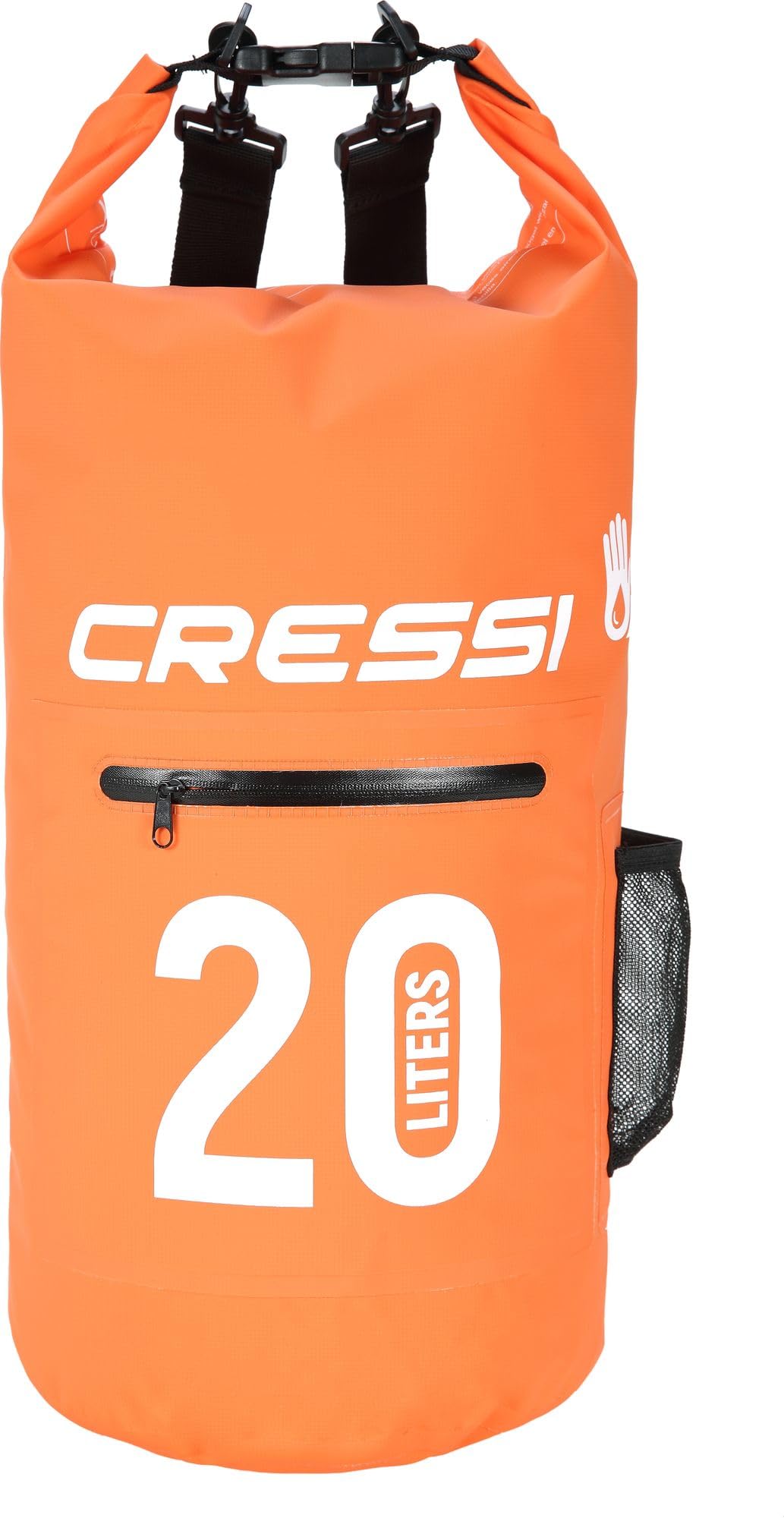 Cressi Unisex Adult Waterproof Dry Premium Bag - Orange, 20 Litre