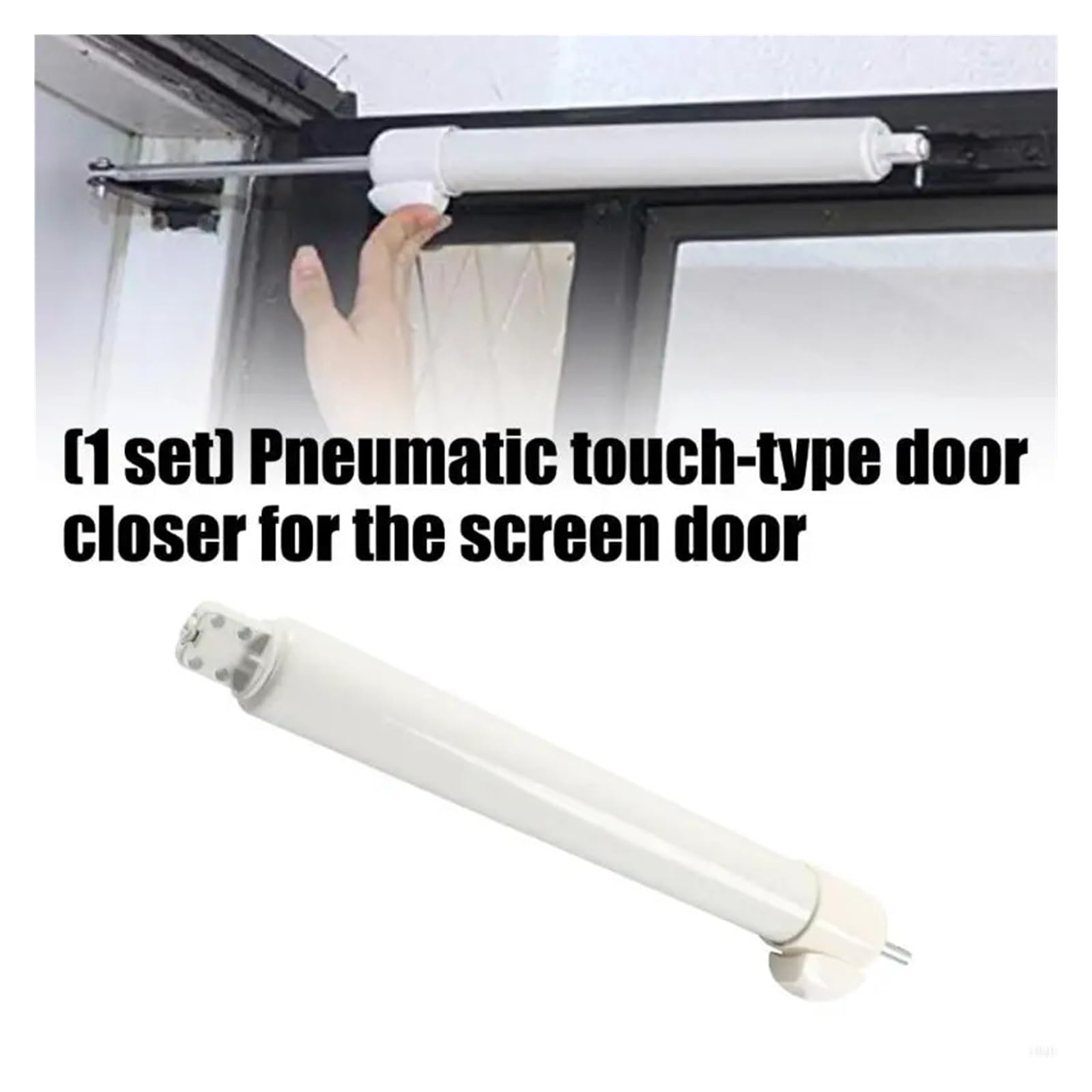 Chiudiporta pneumatico touch for porte con schermo | Design del pulsante a sfioramento con movimento di chiusura della porta fluido e silenzioso