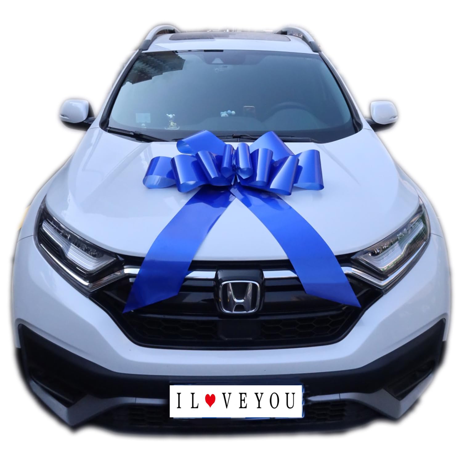 Nœud Géant Rouge XXL 76 Cm Pour Décoration Voiture Anniversaire