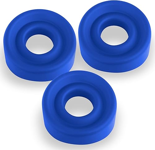 Miniatura 15 de LeLuv Sello de vacío de manga de silicona negra pequeña para cilindros de bomba de pene de 1.35 "-1.75" Negro -,Azul,Blanco,Rojo -,Rojo, blanco y