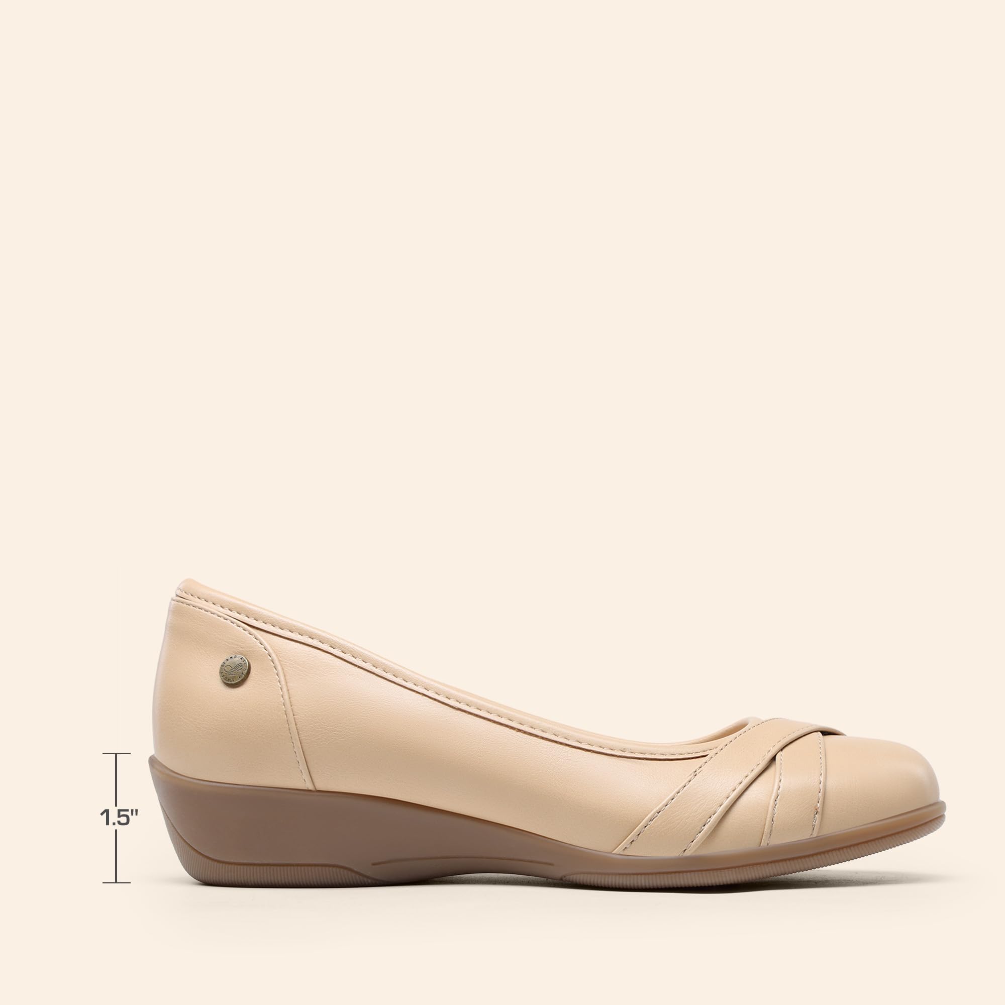 DREAM PAIRS Damskie baleriny biznes biuro praca sukienka buty wygodne eleganckie płaskie dla kobiet