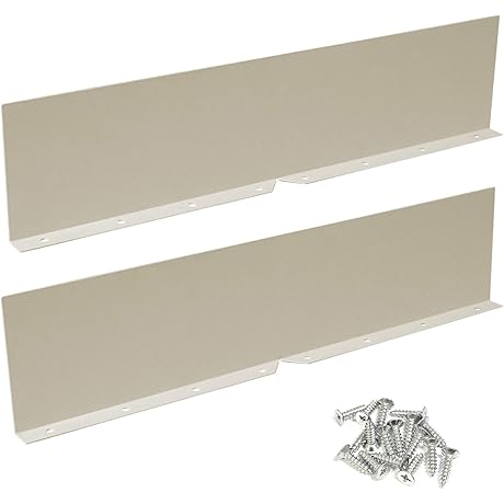 Bueyfolt 2Pcs Gutter Splash Guards, Straight & Bent Style Roof Valley Shield