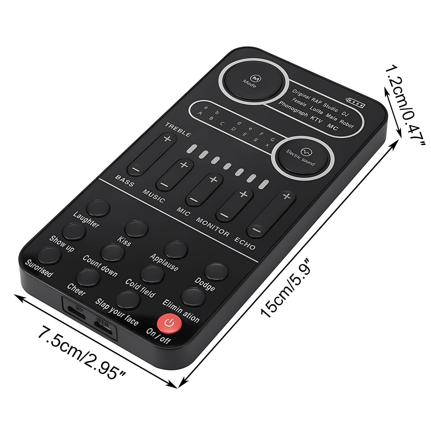 Lancoon Mini Cambiavoce Con 8 Effetti - Per PC, PS4 E Cellulare, Nero - Foto 8