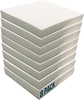 Vista 10 de Foamma Acolchado de espuma tapicera de alta densidad de 2" x 20" x 20", almohada personalizada gruesa, reemplazo de cojín para silla y sofá