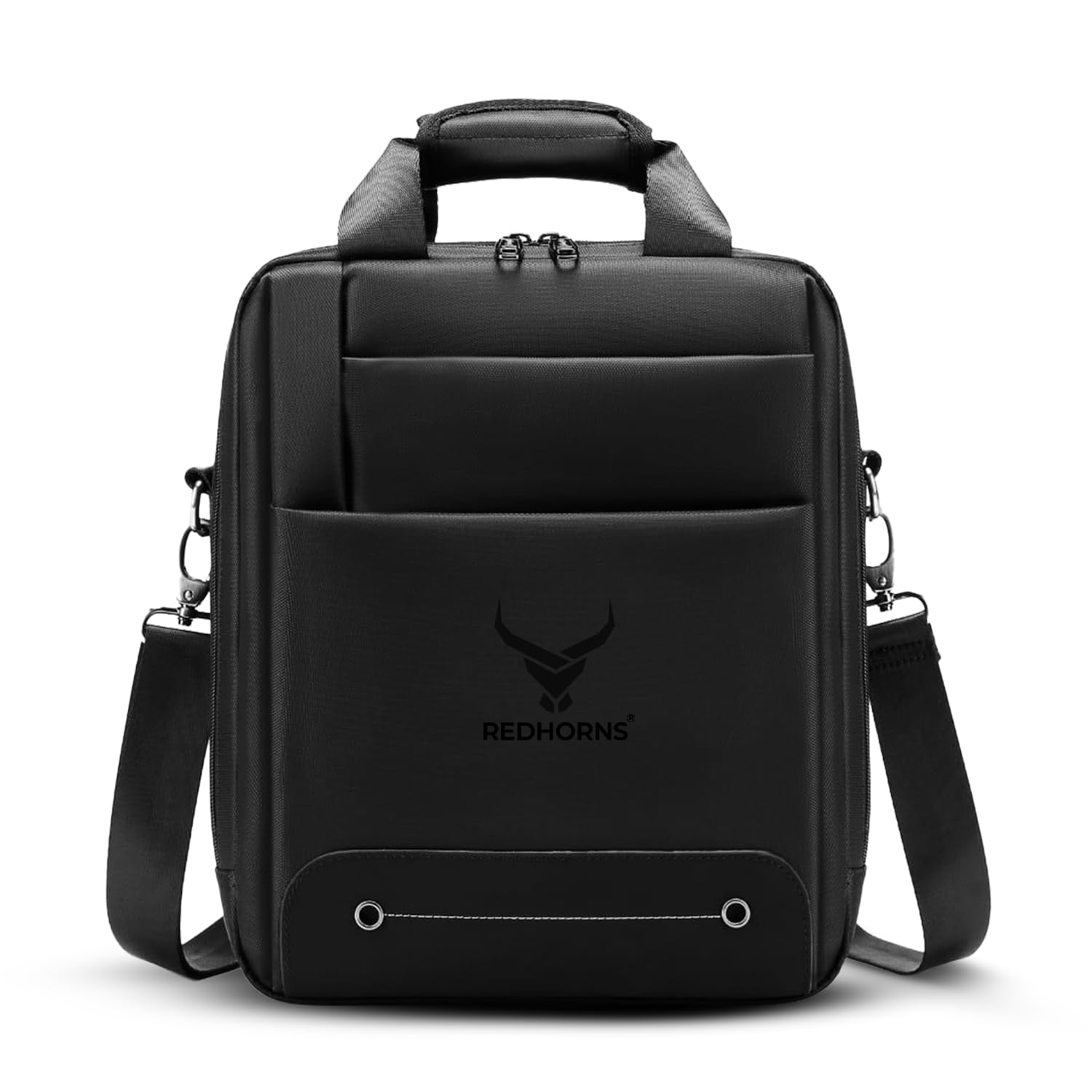 redhorns Water-Resistant Sling Bag Compartment for 11-inch iPad Anti-Theft Zipper Pockets, Adjustable Shoulder Strap & Padded Grab Handle Travel, Office & Work (Black)-picture-33