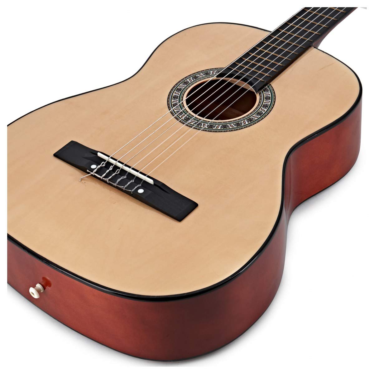 Pack de guitarra clásica para principiantes de Gear4music Full Size Natural
