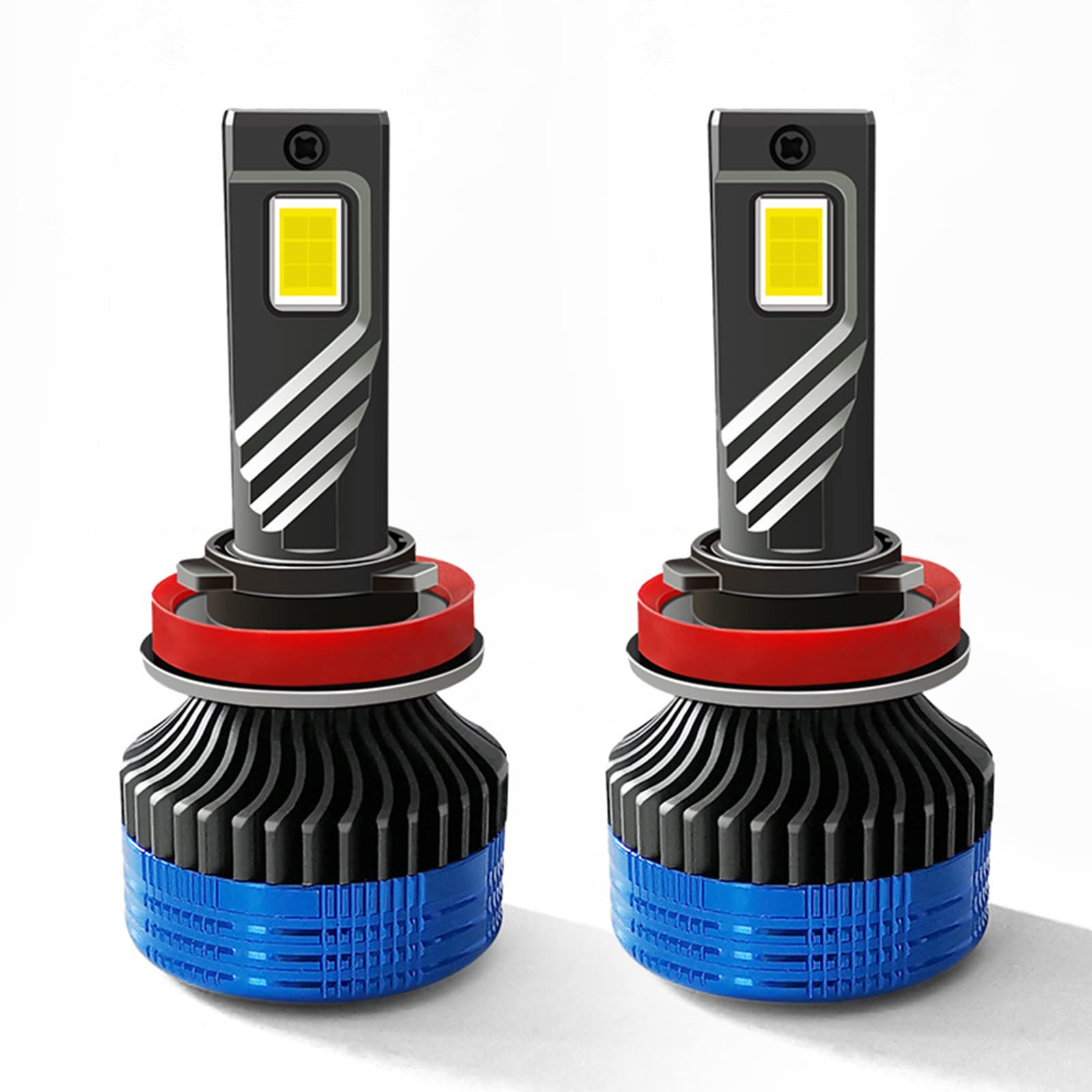 Lampadine Per Fari A LED Combo Per Abbaglianti Abbaglianti, Kit Di Conversione Per Abbaglianti Abbaglianti Più Luminosi Del 300%, 180W 50000LM 6000K Bianco Freddo, IP67 Impermeabile,H7