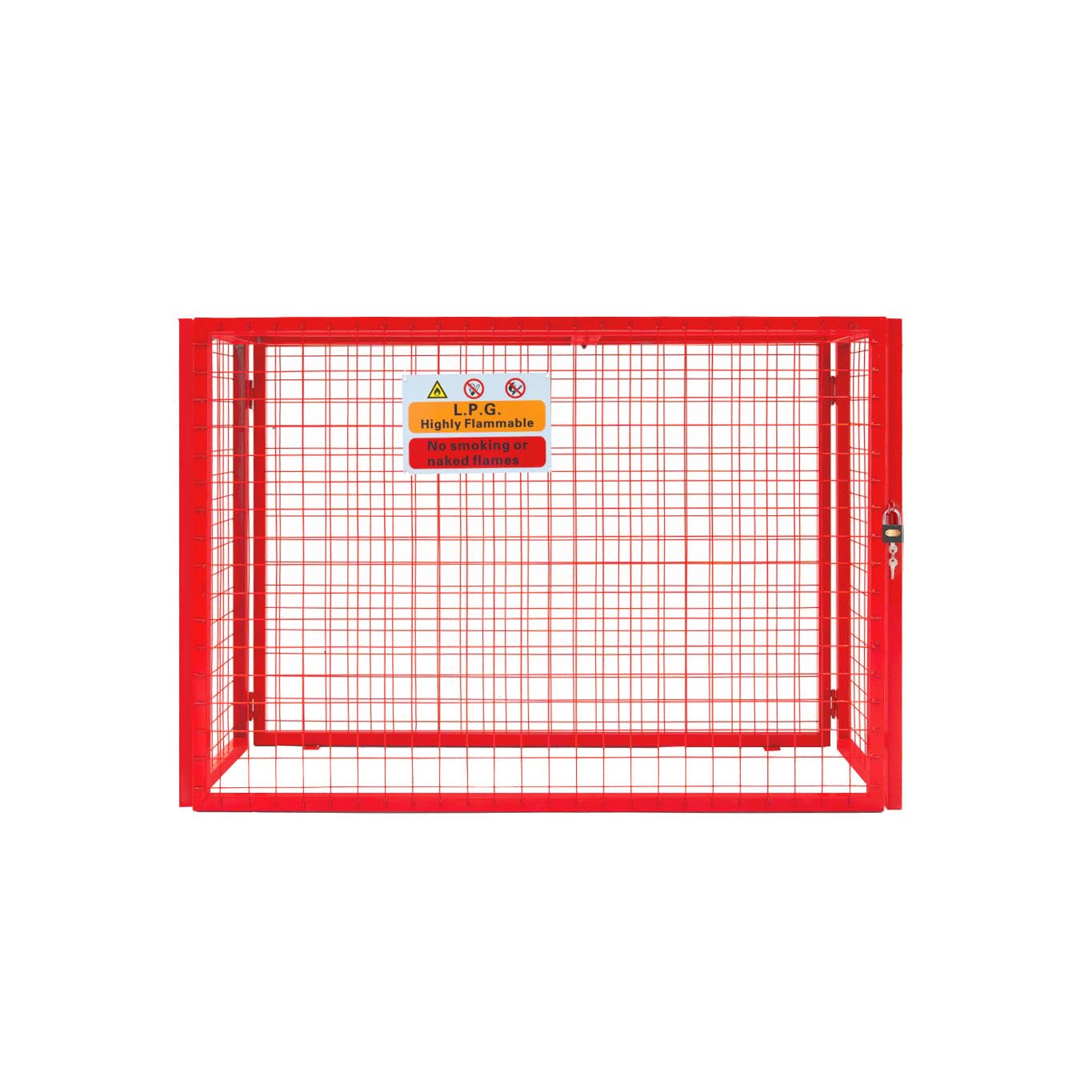 Monstershop Red Gas Bottle Collapsible Mesh Cage - 100cm x 140cm x 50cm