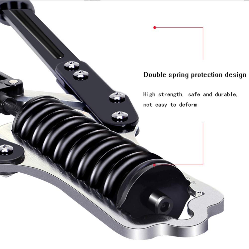 Expansor de Pecho para Ejercicios de Brazos, 160 kg/353 LB, Resistencia Ajustable, Doble Resorte, ejercitador de antebrazos, Ideal para Entrenamiento de Fuerza Pectoral.