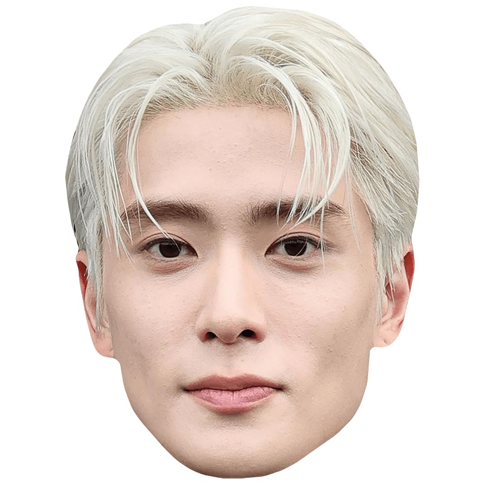 Jaehyun (Blonde) Celebrity Mask, Flat Card Face, Fancy Dress Mask