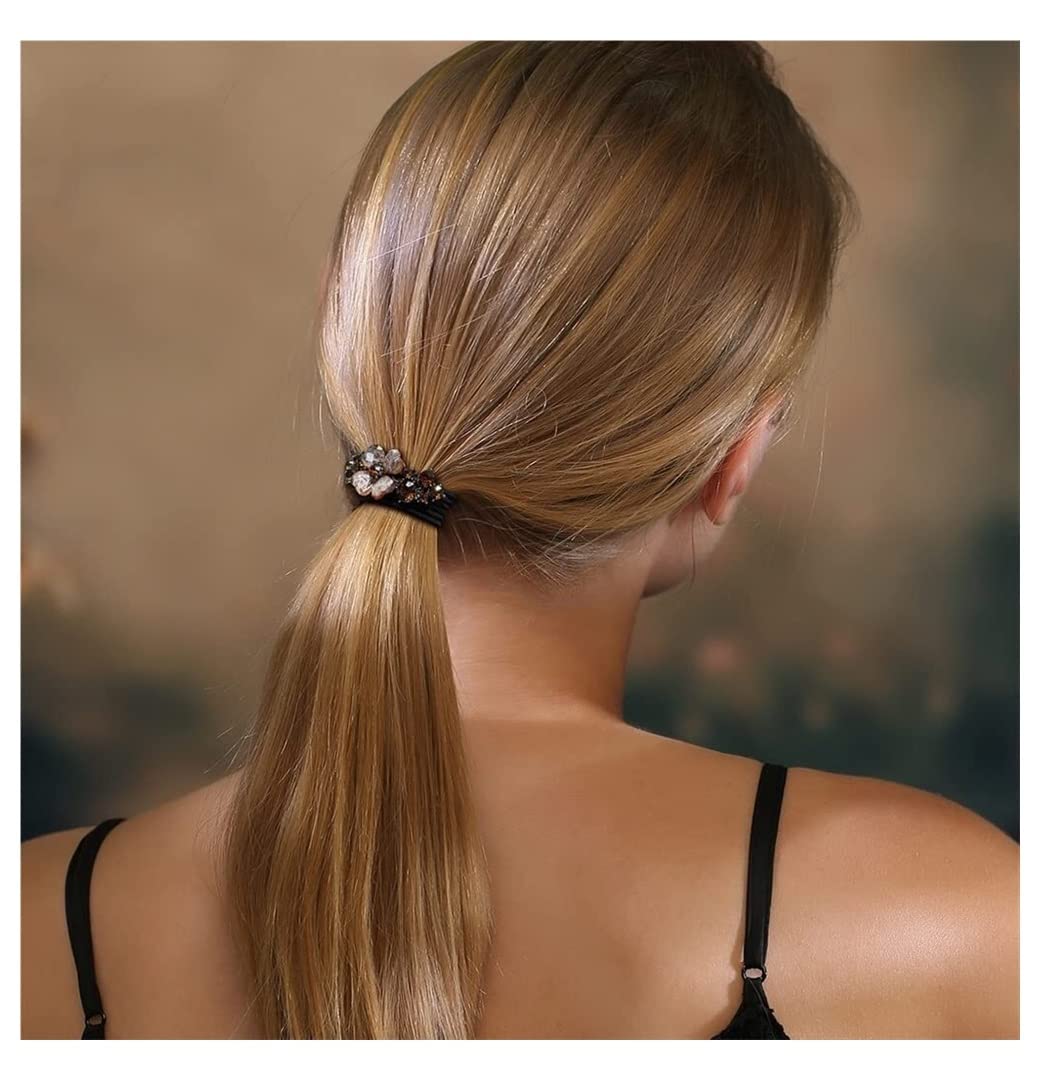 RUVOO Haargummi Scrunchies Strass Kristall Schmetterling Haargummis Haarbänder Zubehör Für Mädchen Pferdeschwanzhalter Haargummis Haarschmuck