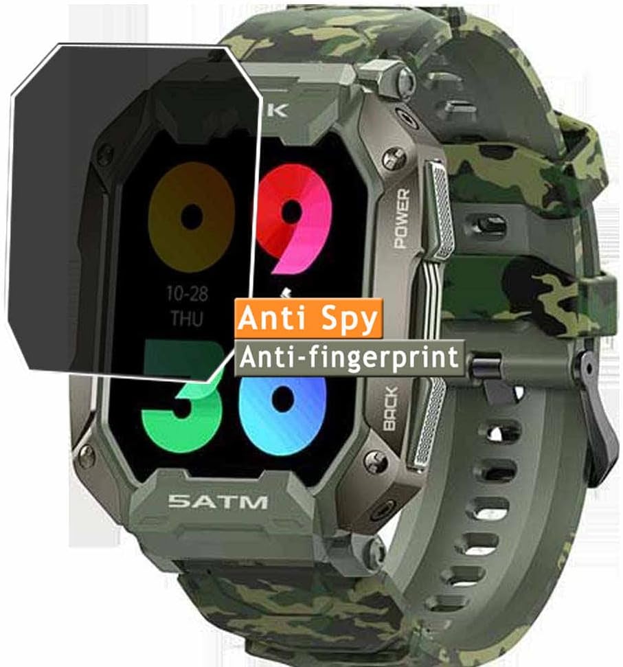Vaxson Privacy Screen Protector, compatible with Kospet Tank M1 PRO smartwatch Smart Watch Anti Spy Film Protectors Sticker [ Not Tempered Glass ]