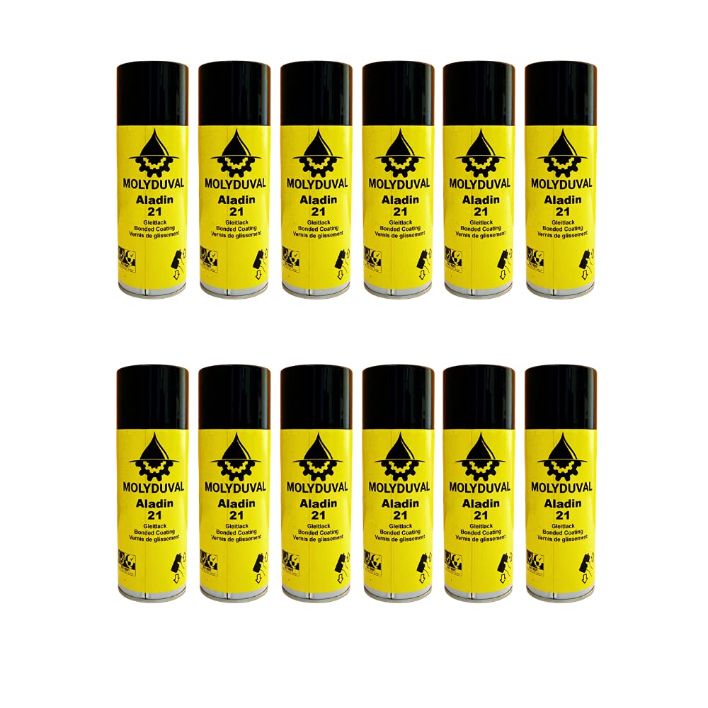 Aladin 21 Spray || suchy smar || Szybkoschnący wysokociśnieniowy lakier w sprayu na bazie MoS2