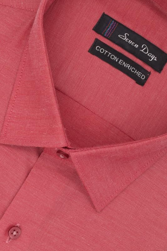 Image of 7-DAYS Men's Premium Formal Shirt - Cotton Blend, Regular Fit, Full Sleeve, with Pocket, Durable & Easy Care - Perfect for Office Wear