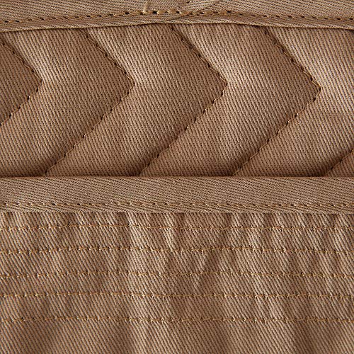 DII-Heat-Resistant-Quilted-Cotton-Pot-Holder-Set-Designed-with-Space-to-Personalize-Allowing-a-Customized-Design-7×9-Stone-3-Count DII Heat Resistant Quilted Cotton Pot Holder Set Designed with Space to Personalize Allowing a Customized Design 7×9 Stone 3 Count