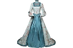 Women's Opulent Marie Antoinette Victorian Dress