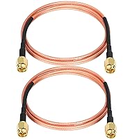 Vista 9 de XRDS -RF SMA macho al cable macho SMA 2FT, cable de antena de extensión SMA (2PCS)