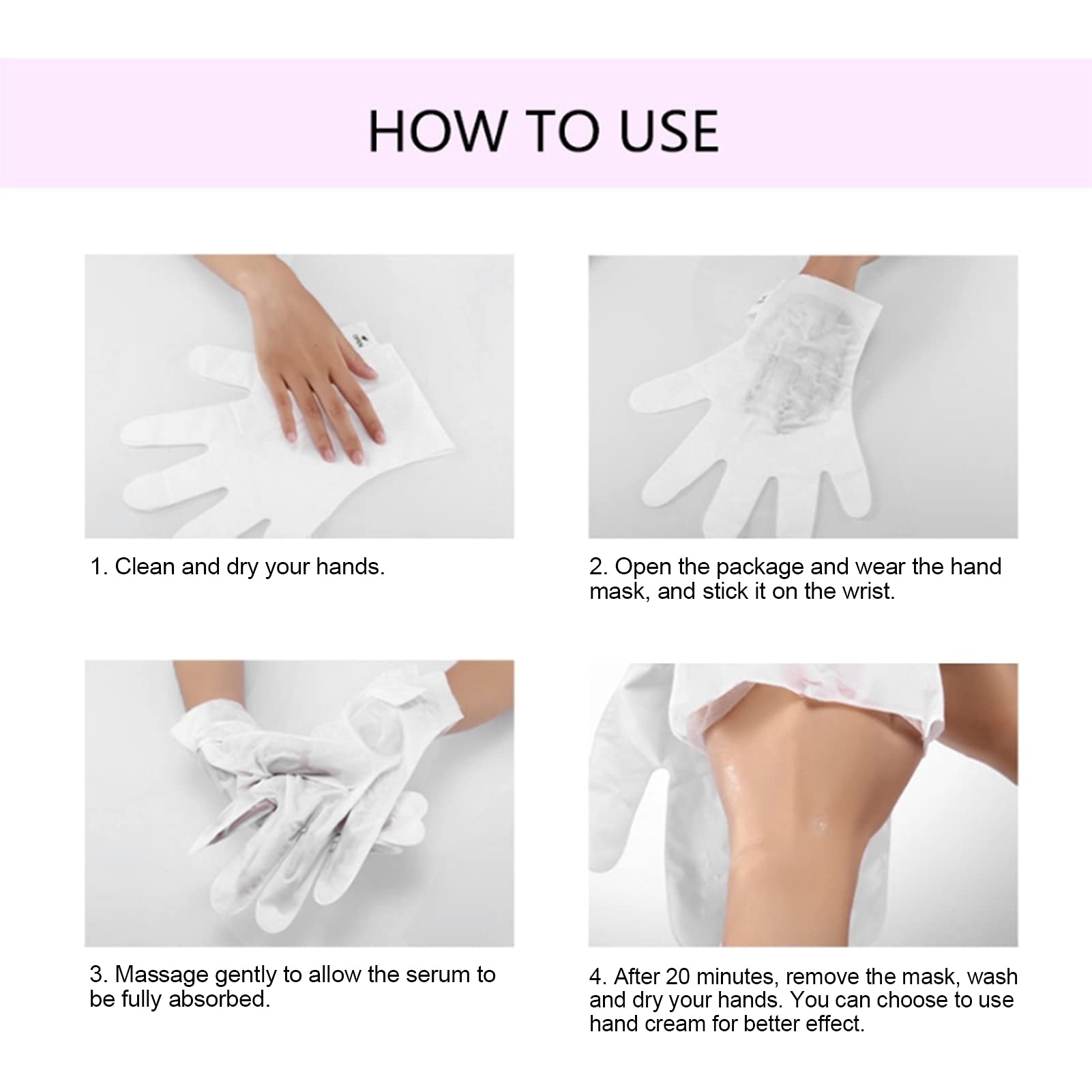 Masque Peeling pour les Mains, 5Pcs Hydratants à la Lavande Masque pour les Mains Réparation Hydratante pour les Mains Sèches et Rugueuses - Traitement Quotidien pour