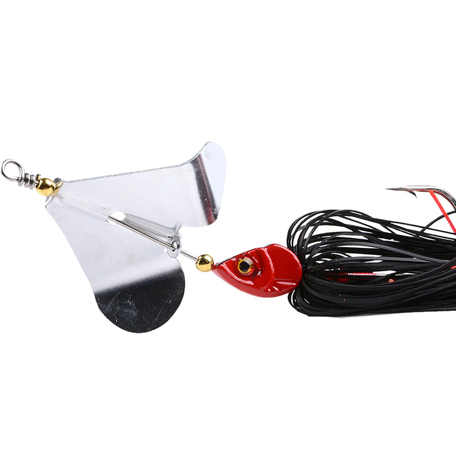 Przynęty wędkarskie, 5 szt. Przynęty wędkarskie Topwater Przynęty do pływania z Spinnerem Przynęty do połowu okoni Spinner Bait Metalowe przyrządy Spinnerbait