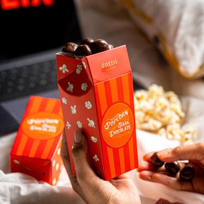 Entisi Popcorn Dark Chocolate - Set of 2 3