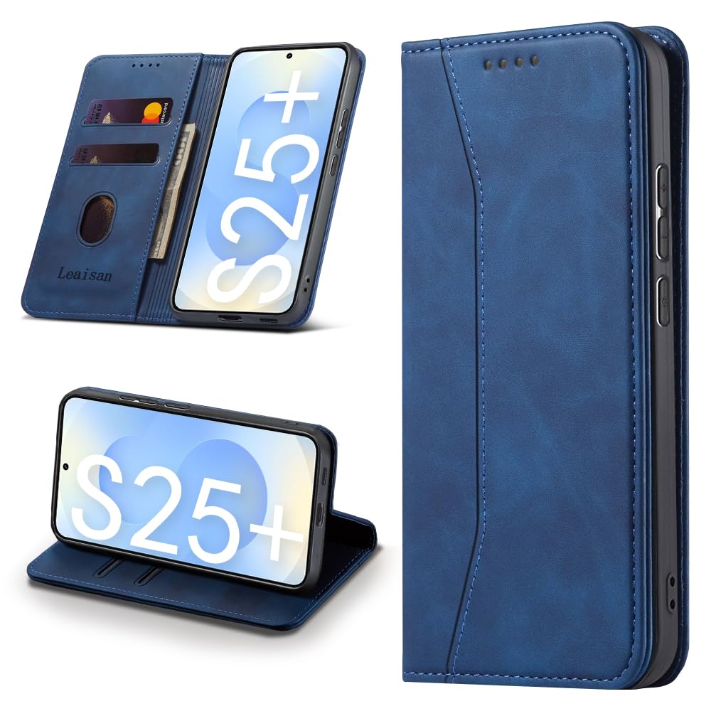 Leaisan Handyhülle für Samsung Galaxy S9 Hülle Premium Leder