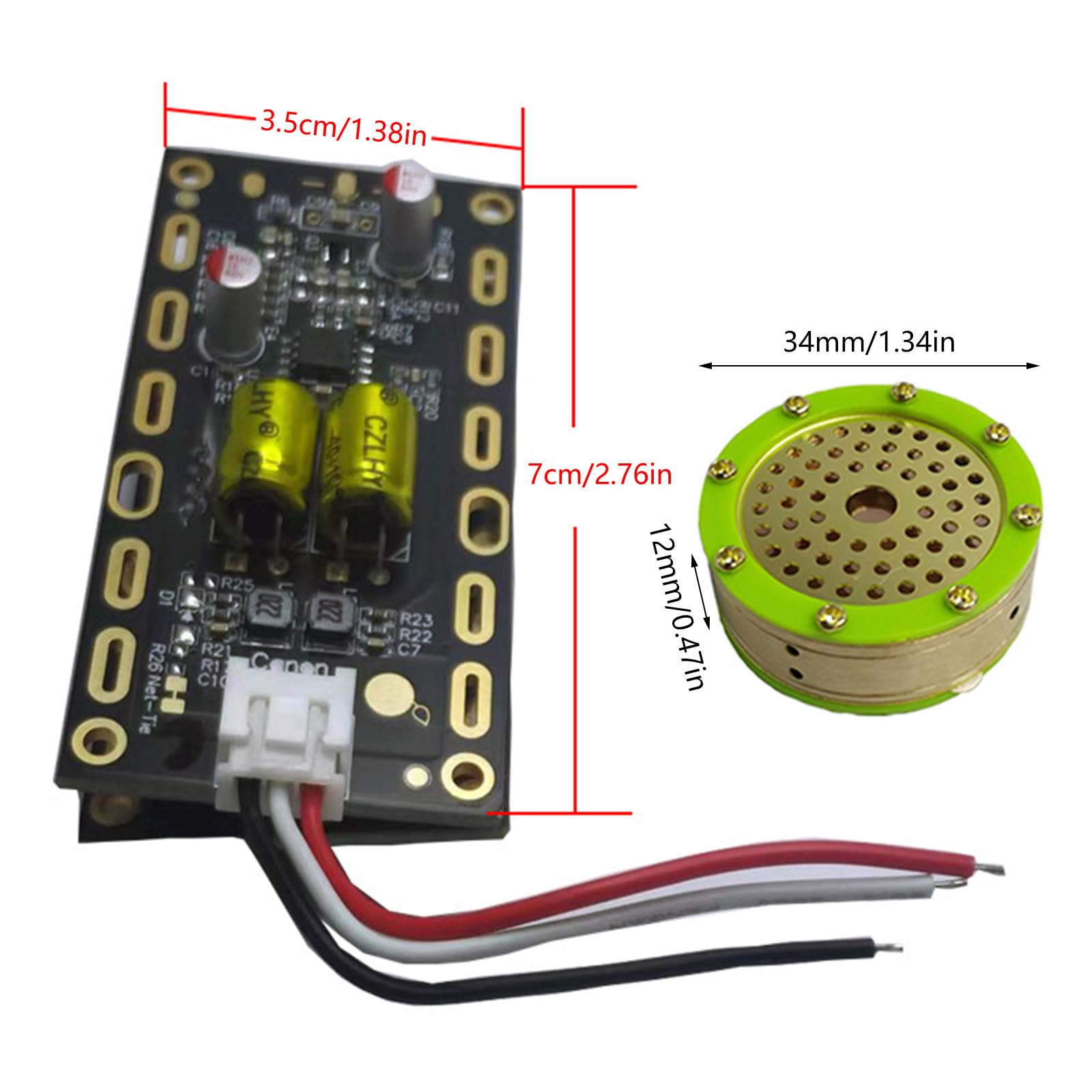 Nucleo per microfono a condensatore a diaframma largo 34 mm e scheda di circuito professionale, soluzione di aggiornamento dinamico per microfono con suono chiaro