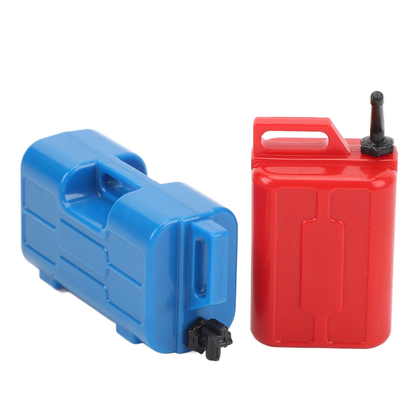 Naroote Simulation Fuel Tank, Lightweight Mini Easy to Install 1:10 Scale Plastic Simulation Petrol Can for 1/10 RC Crawler (Red+Blue) - Image 2