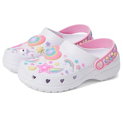 SKECHERS KIDS Heart Charmer Miss Girly (Little Kid/Big Kid) Girls Shoes White/Multi