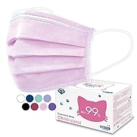 Vista 24 de Medtecs - Mascarilla desechable cómoda y transpirable de 3 capas, 2 tamaños infantil y juvenil, gran opción de protección y salud, 50