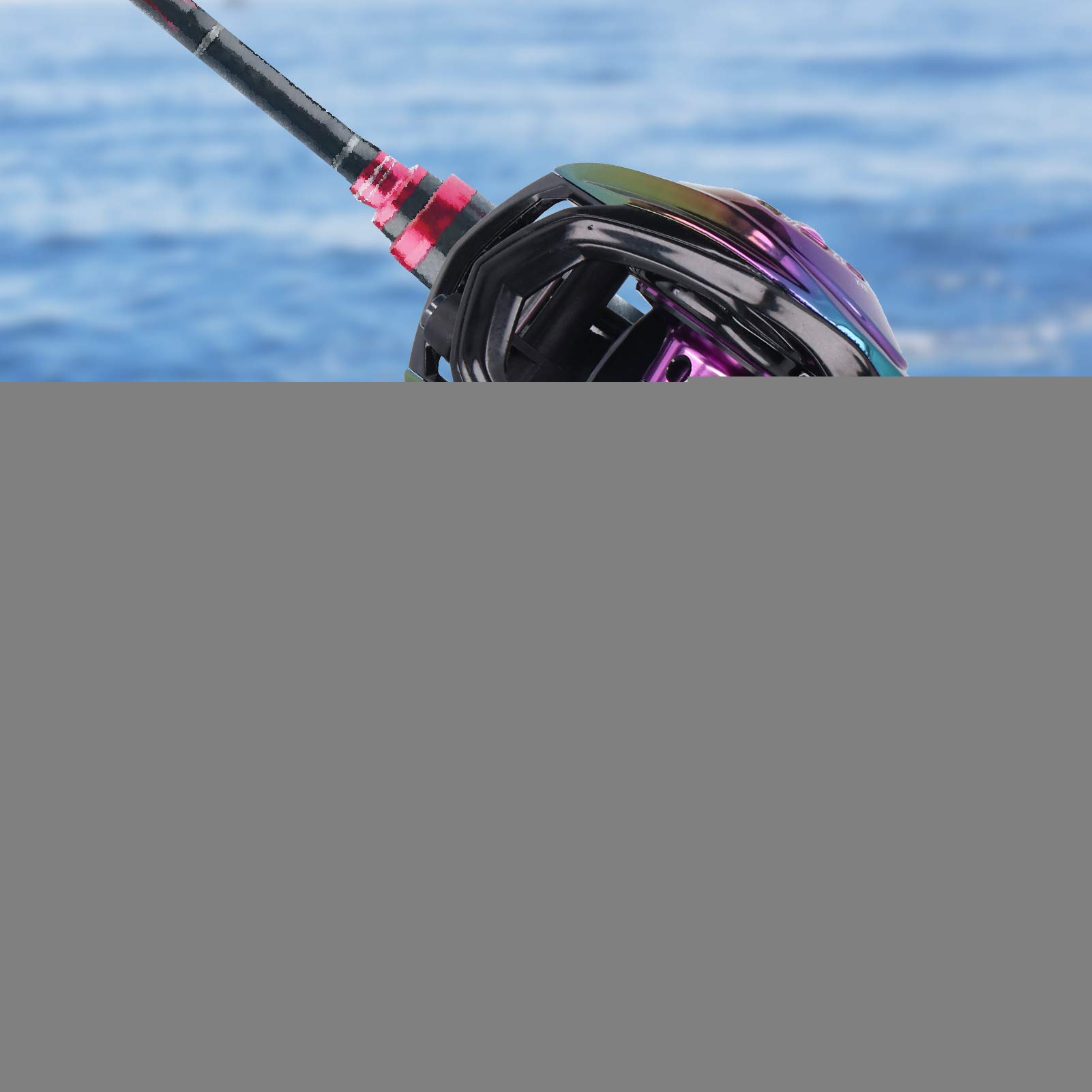 CHICIRIS Rueda de Pesca Keenso Casting, 19 + 1 rodamientos de Bolas, relación de Alta Velocidad 8,1: 1, Carrete de Pesca Baitcasting, Rueda de Pesca de fundición Ligera de Metal