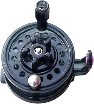 Saltwater Fishing Reel,Fishing Reel,58#ABS Hand Rod Reel Front Strike Reel Ice Fishing Reel Fishing Tackle Accessories Front Strike Flywheel Fishing Line with Drainage Horizontal Mini Fishing
