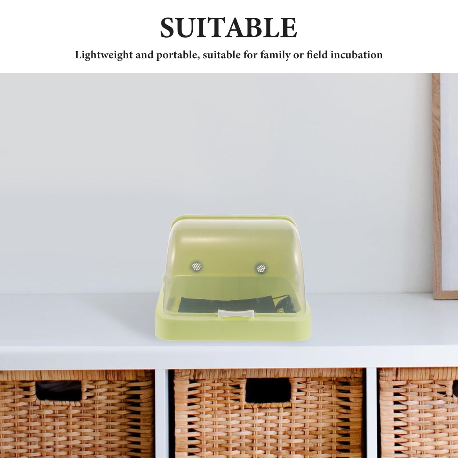 BESPORTBLE Bird Egg Brooder Box: USB Three Temperature Modes Portable Cabinet Incubator for Quail Duck Chicken Eggs - Brooder Heating Plate