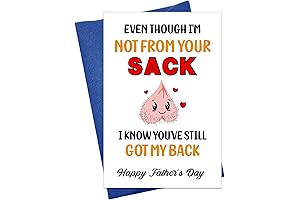 Funny Fathers Day Card for Bonus Dad | Happy Fathers Day Stepfather...