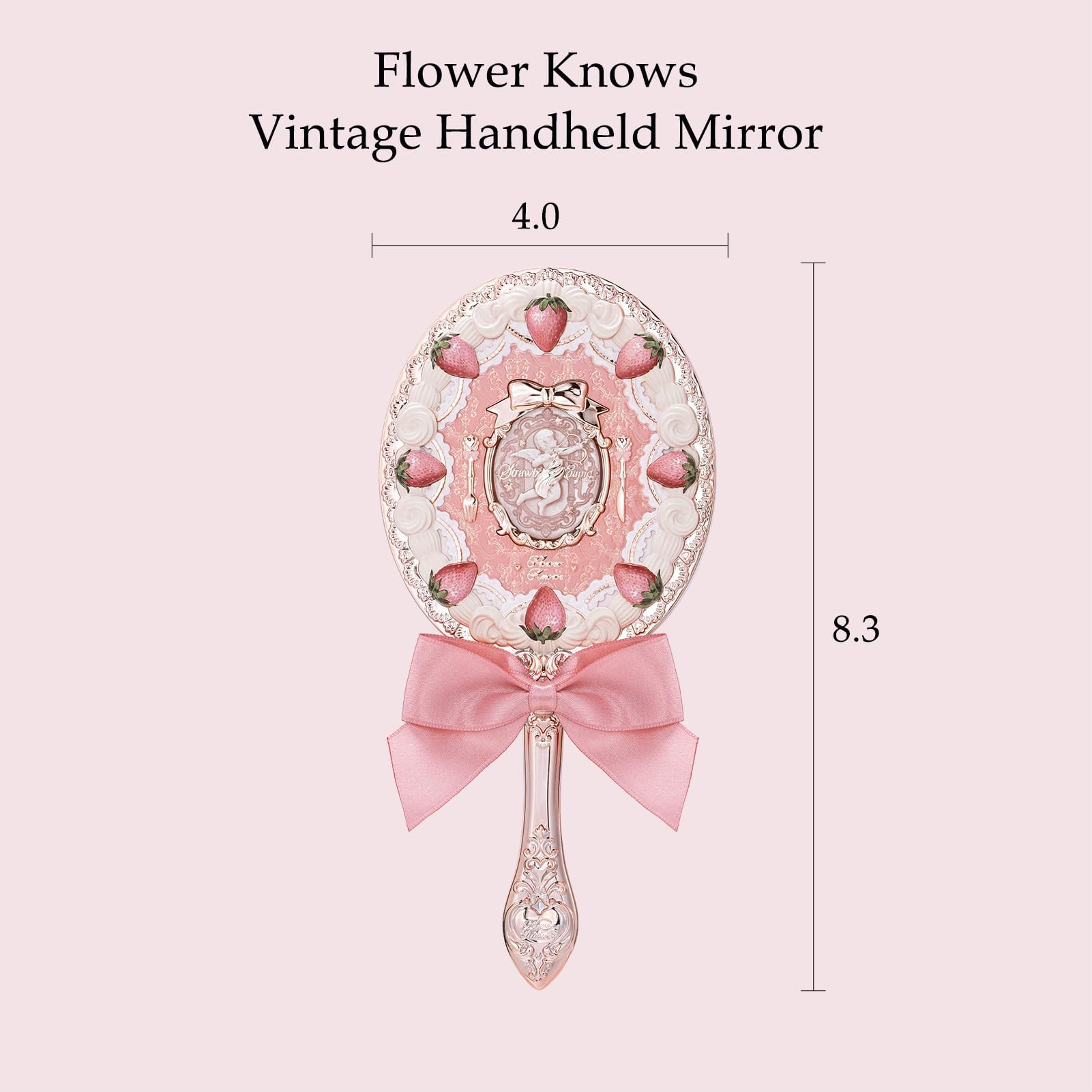 Flower Knows ピンク ハンドミラー Amazon.co.jp: Flower Knows Strawberry Cupid ハンドミラー