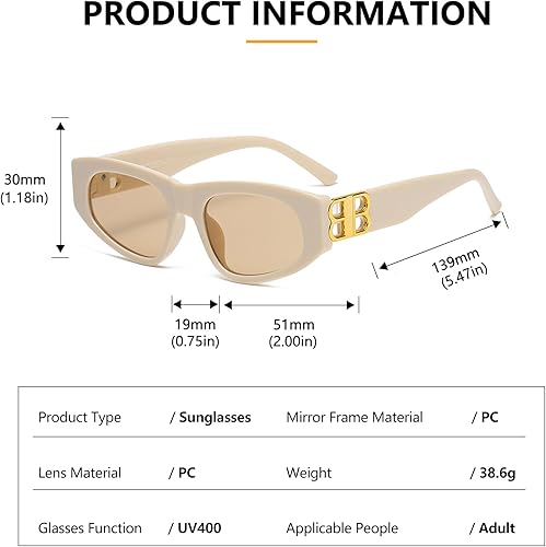 Miniatura 4 de Lentes de sol cuadrados con diseño de ojo de gato para mujer, diseño retro, clásico, vintage, a la moda