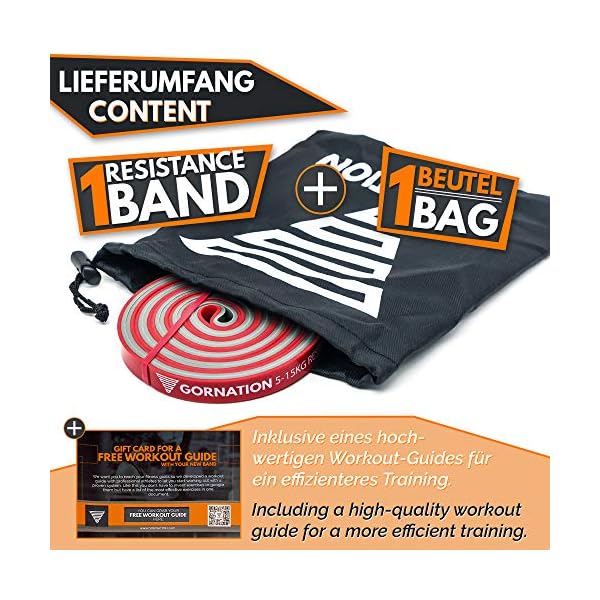 GORNATION Resistance Bands - Widerstandsbänder für Fitness, Calisthenics, Krafttraining & Home Gym - Sets inkl. Türanker… – Bild 4
