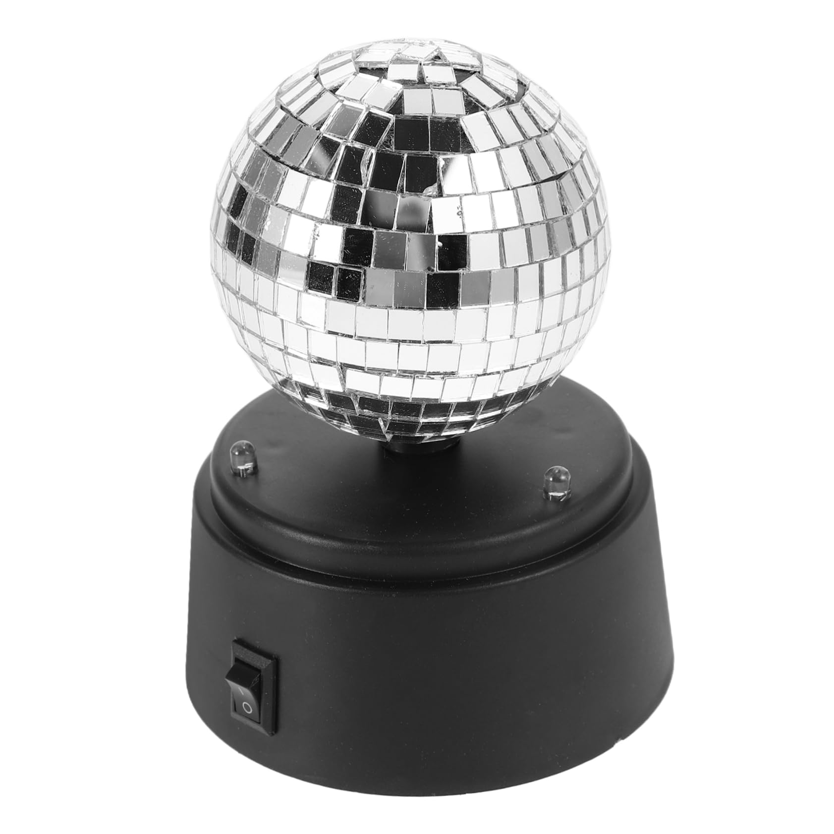 BESTonZON Led Rotating Disco Light Glass Mirror Portable Battery-Powered Strobe Lamp for Ktv Bars and Use Table Atmosphere