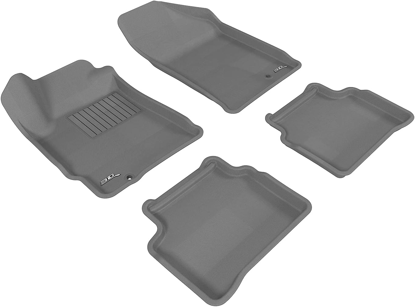 Exclusive Discount 60% Price 3D MAXpider Custom Fit Kagu Floor Mat (Gray) for 2007-2012 Nissan Altima - 1ST Row 2ND Row