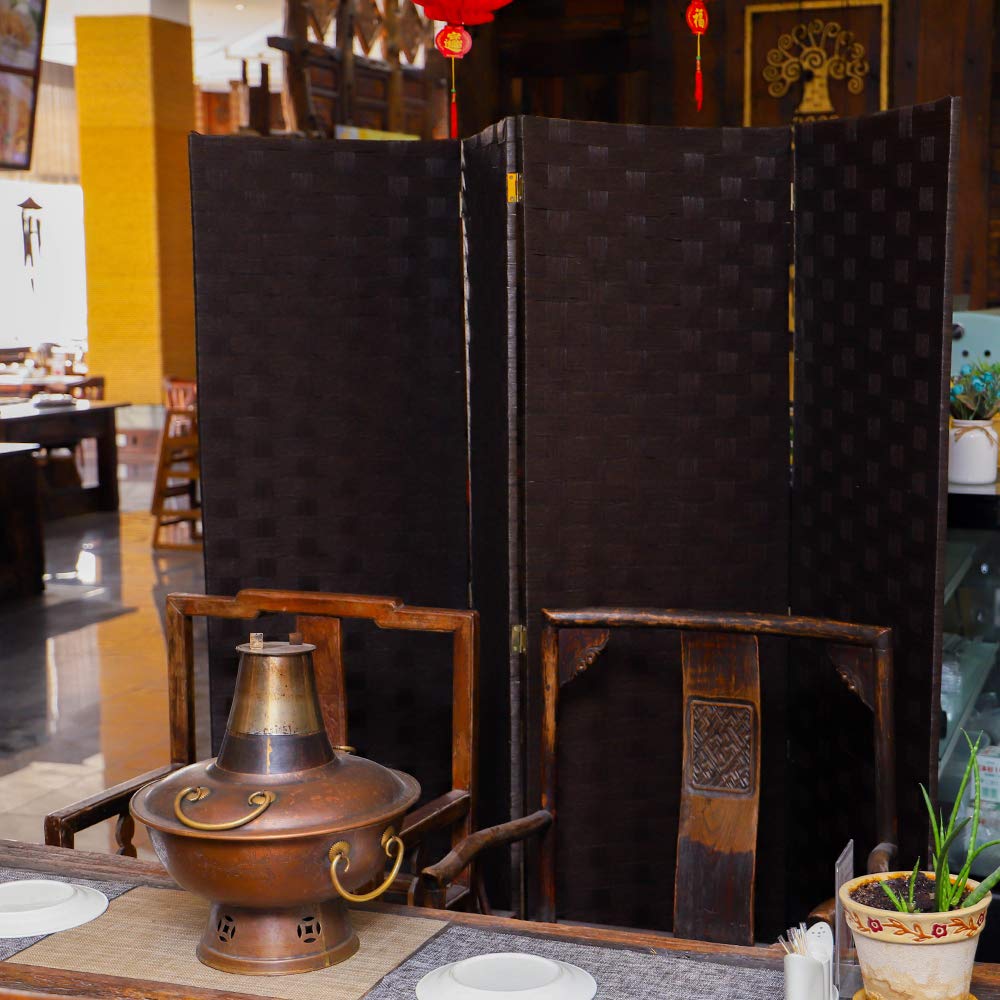 Buy YATAI Bamboo wooden Room Dividers and Folding Privacy Screens 4