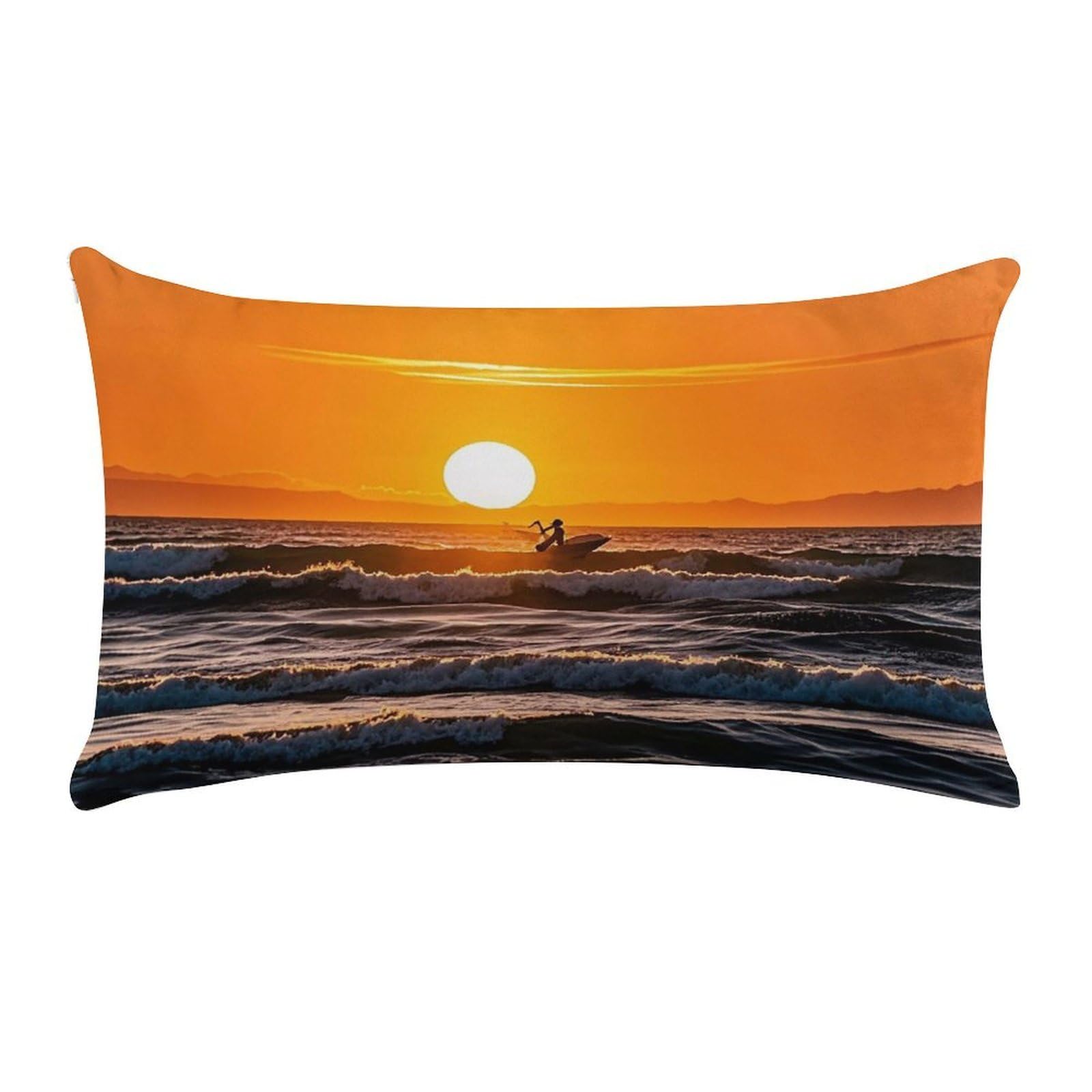 Cloudy Sky Pillow Cases for Sofa, Super Soft Plush Pillow Cover with Zipper, Luxury Cozy Pillow Shams for All Seasons, Lightweight Pillowcases for Bedroom, 12" X 20"