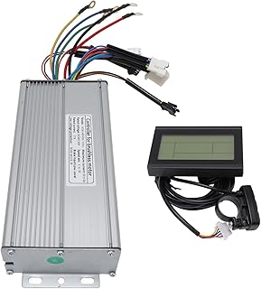 Okuyonic Electric Bike Controller Kit, 1500W Bike Motor Controller Kit Metal Housing 36V 48V Sine Wave 35A with Thumb Throttle for DIY