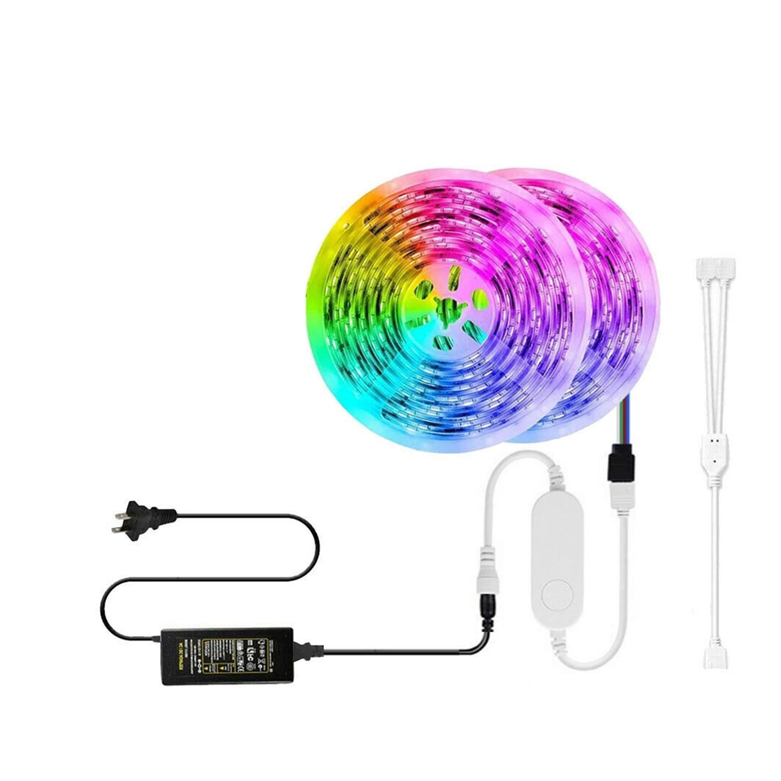 Tira de luces LED inteligente RGB 5050 con aplicación Homekit, Control por voz Siri, cinta de sincronización de música for decoración del hogar, sala de TV(2M KIT,5050RGB LED STRIP_NO WATER PROOF_EU)